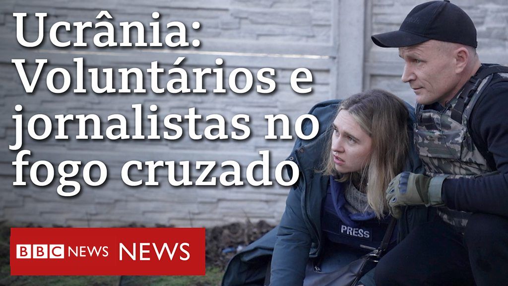 O momento em que ajuda humanitária é interrompida por mísseis na Ucrânia