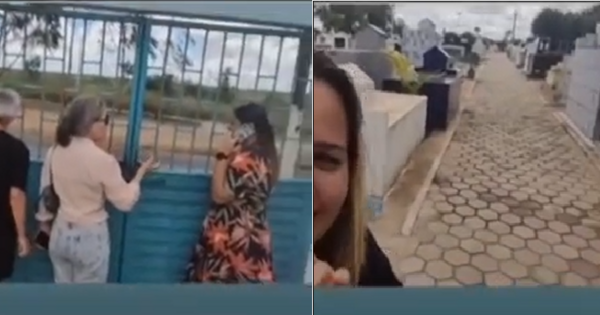 Video: família fica presa em cemitério de Teotônio Vilela, interior de Alagoas