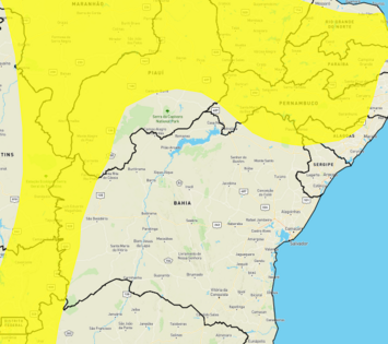 Inmet atualiza alerta de chuvas intensas para 48 municípios de Alagoas