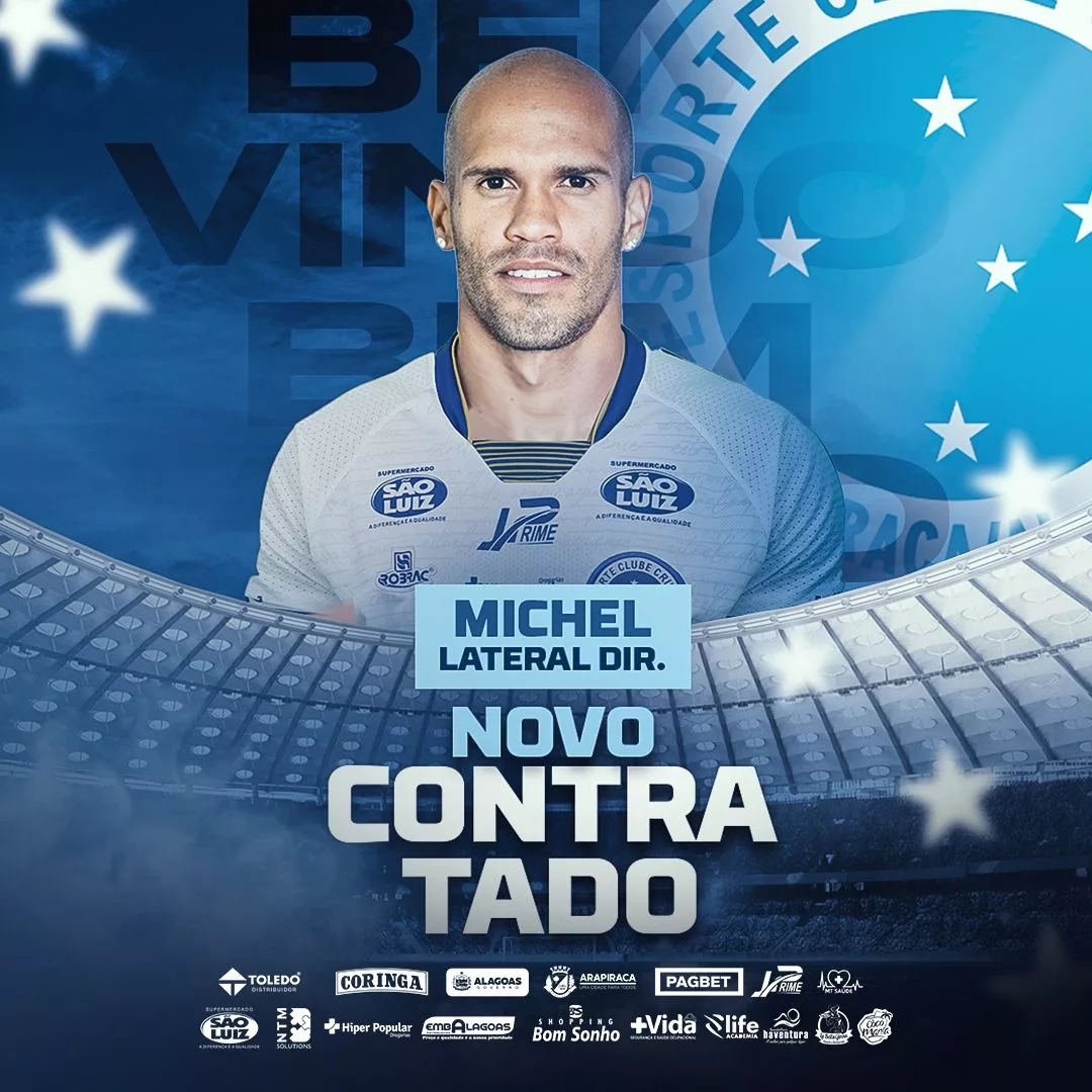 Cruzeiro confirma contratação do lateral direito Michel