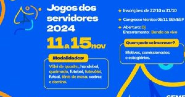 Prefeitura de Maceió abre inscrições para os Jogos dos Servidores Municipais; saiba detalhes