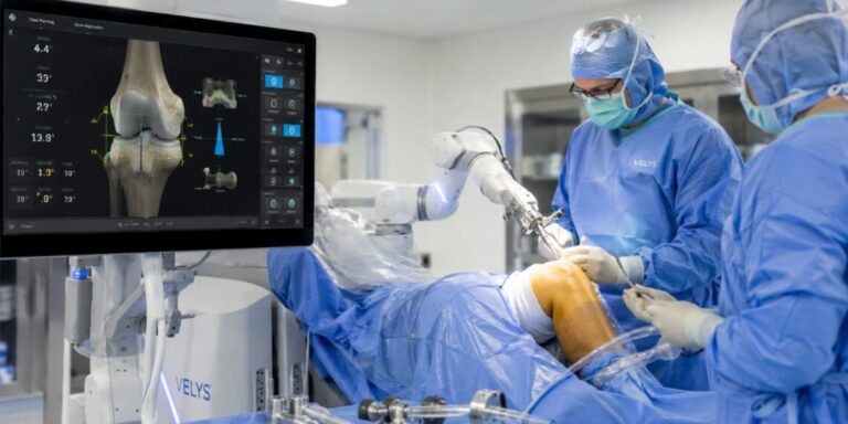 Robô planeja cirurgia nos mínimos detalhes e guia a mão do cirurgião: clínica atinge 50 próteses de joelho e quadril com precisão quase total